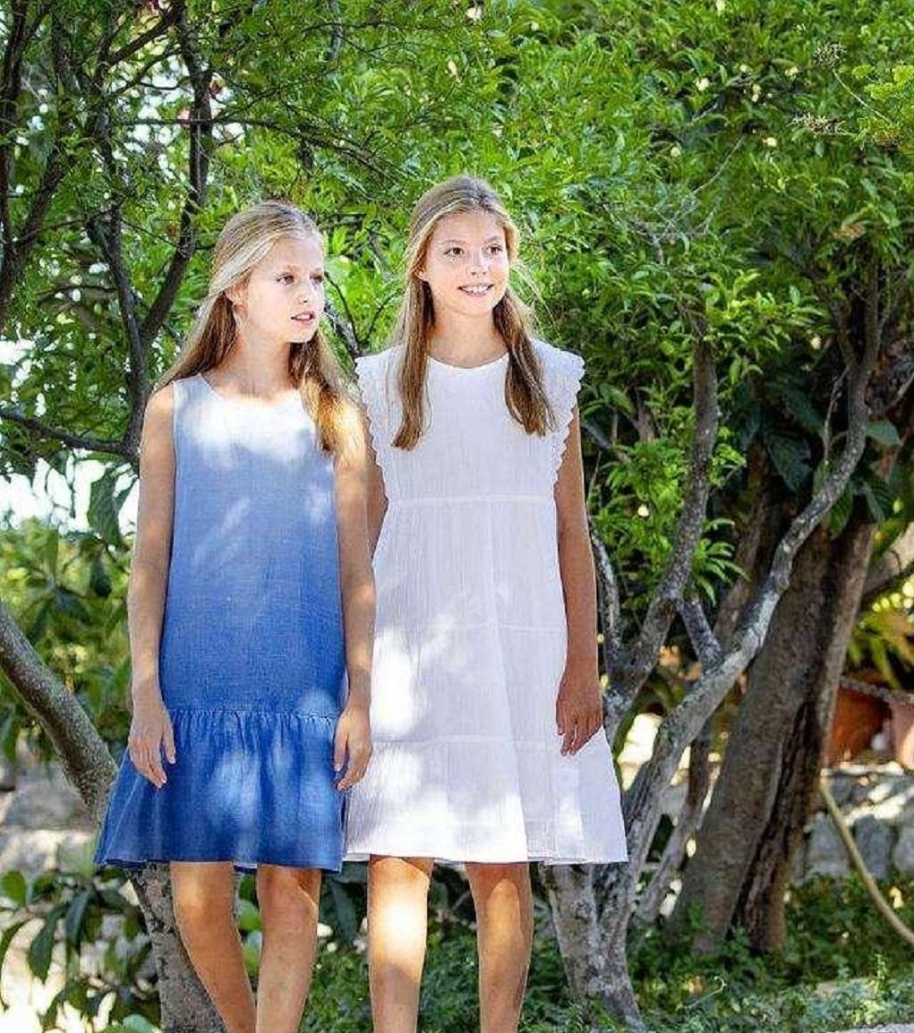 西班牙2个公主好仙气!同款编发甜到到爆,真实版绿野精灵