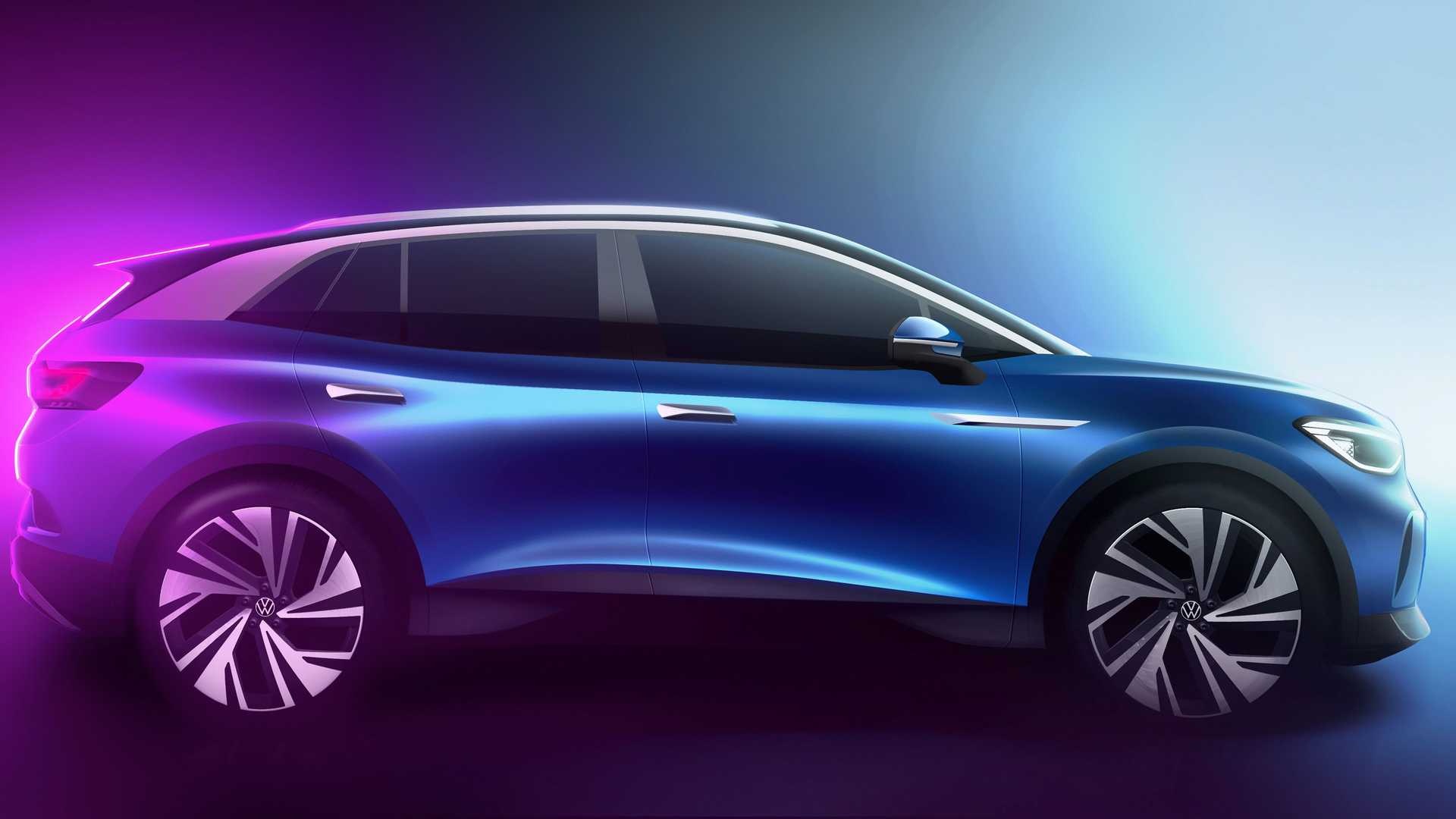 续航超500km，大众ID.4纯电SUV预告图发布，年内上市_搜狐汽车_搜狐网