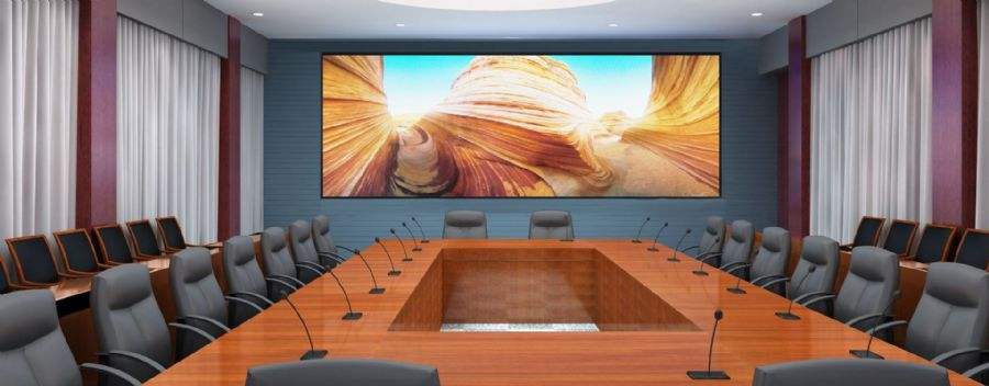 32:9 宽比例165寸电视会议室宽比例大屏幕亮点总结:更大屏幕:两台110