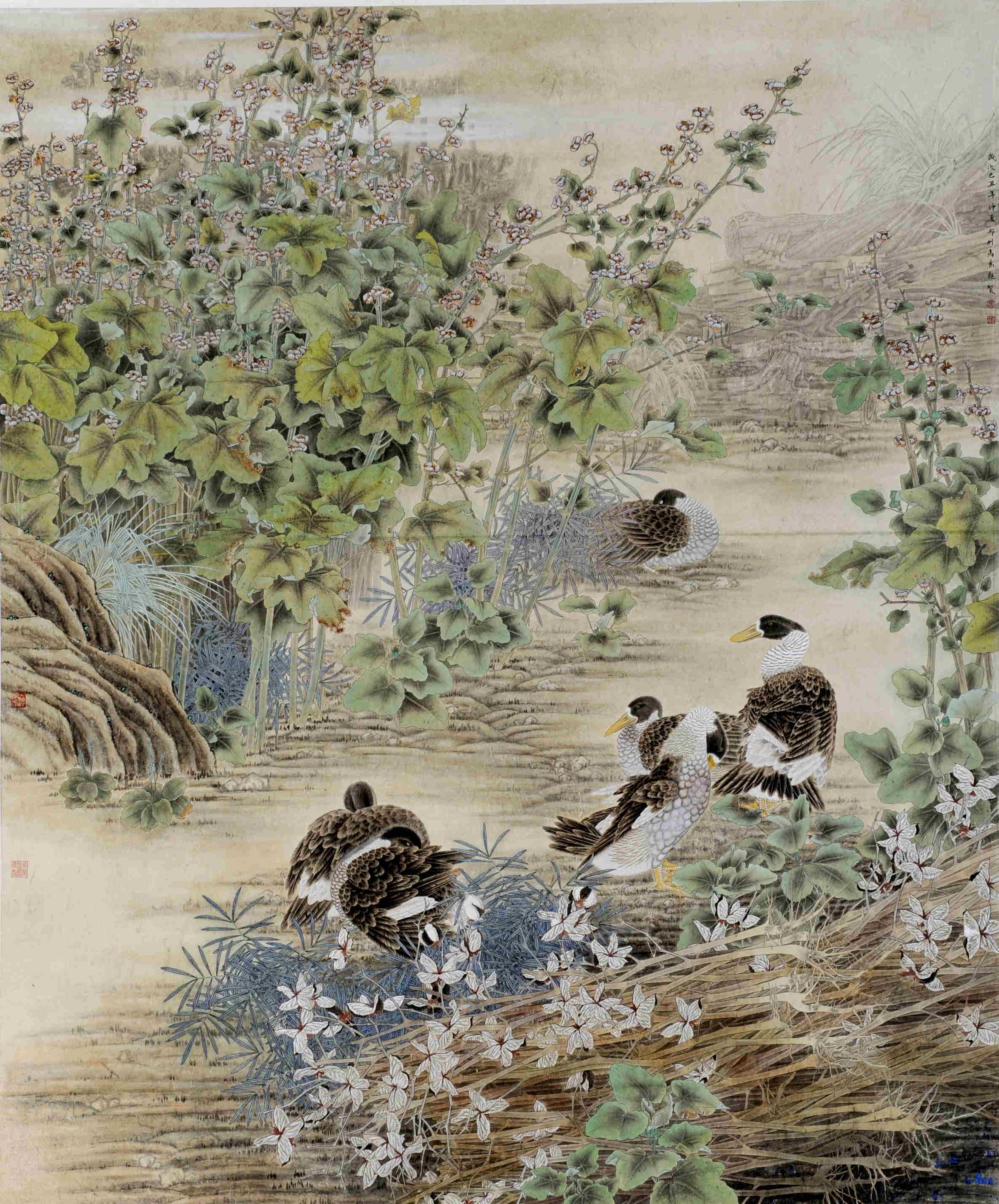 著名花鸟画家马为超作品赏析