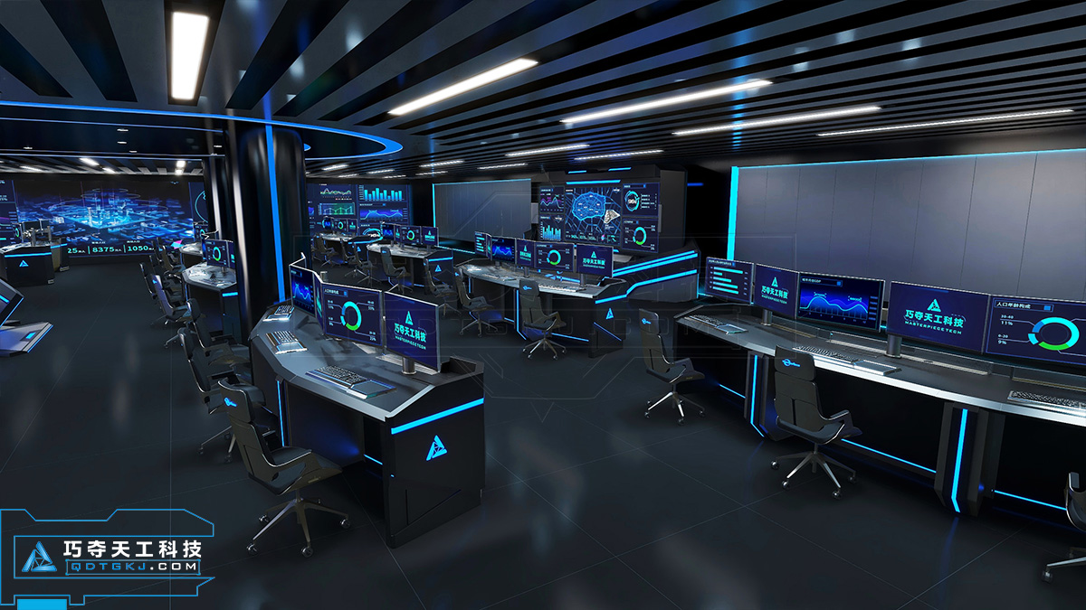 巧夺天工科技控制台-打造智慧城市大数据展示中心