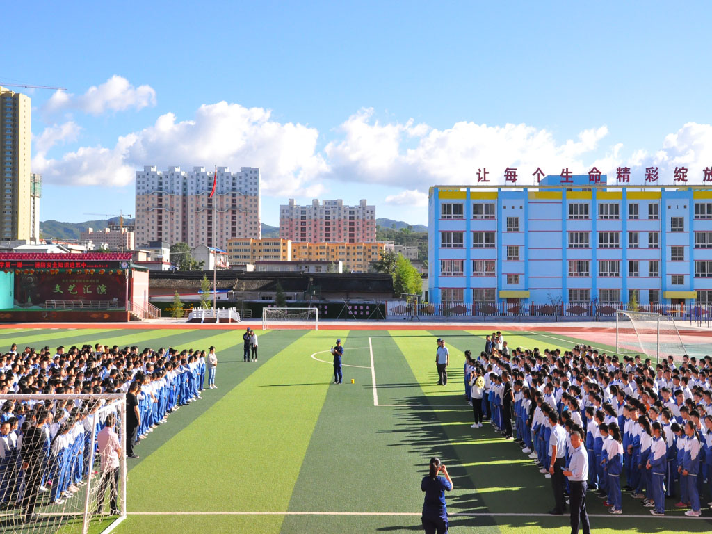 清水开学第一课消防安全知识进五中