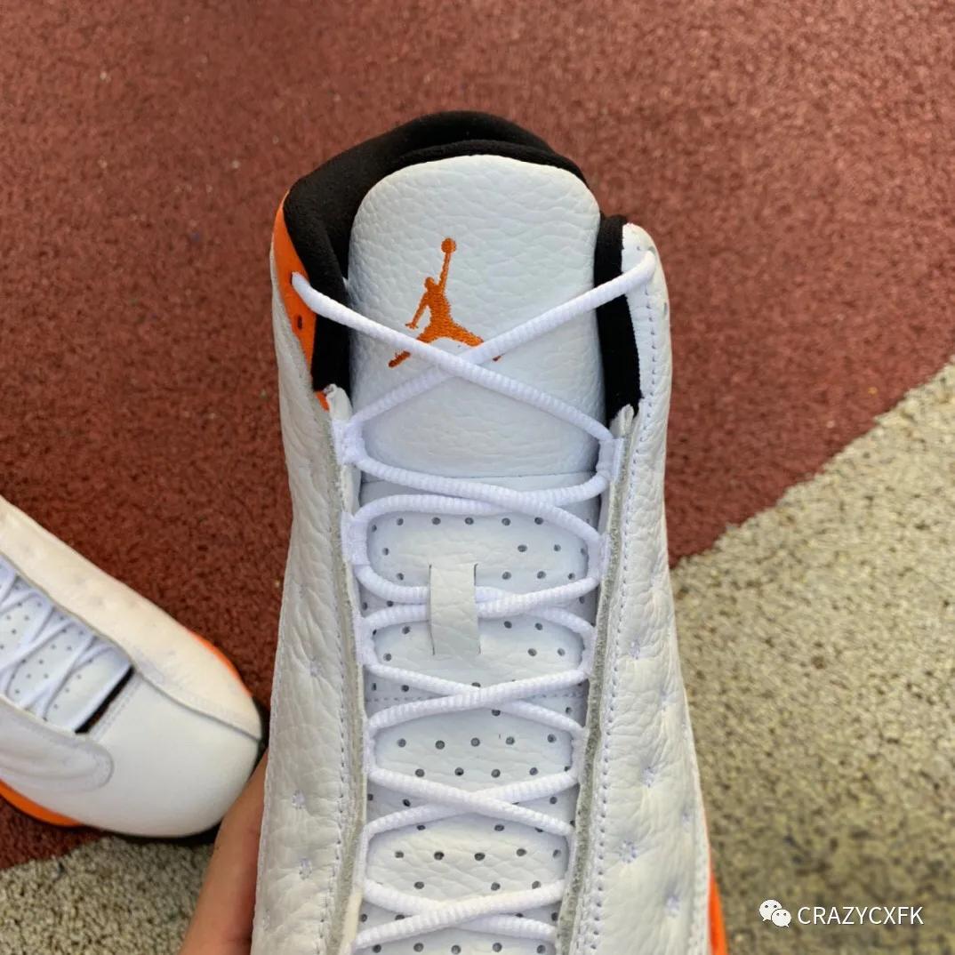 乔丹airjordan13starfish白橙aj13纯原球鞋