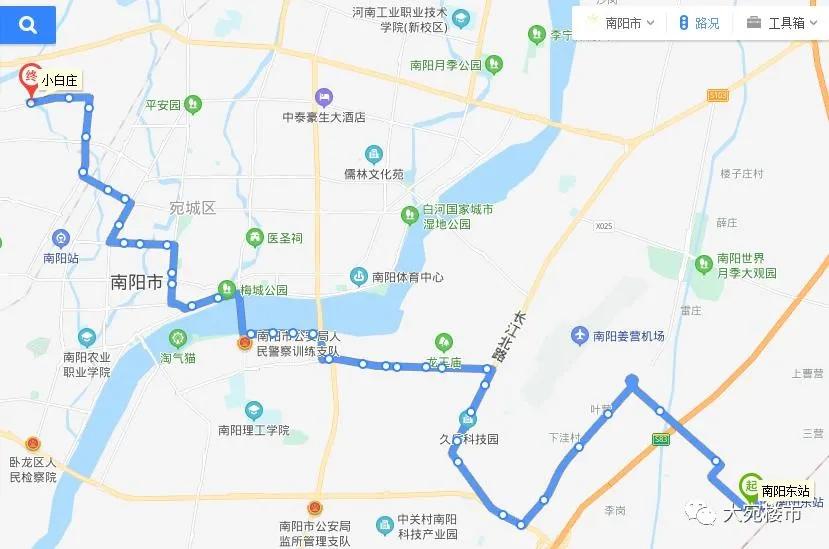 南阳26路公交车路线图图片