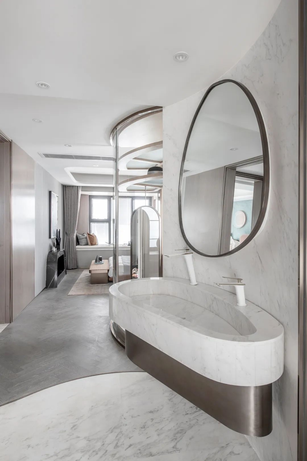 西安室内设计师张宁国曲线圆弧极致空间韵律