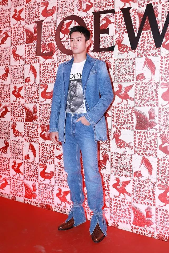 191cm宁泽涛气质真好阔腿裤衬衫很个性造型模特范十足