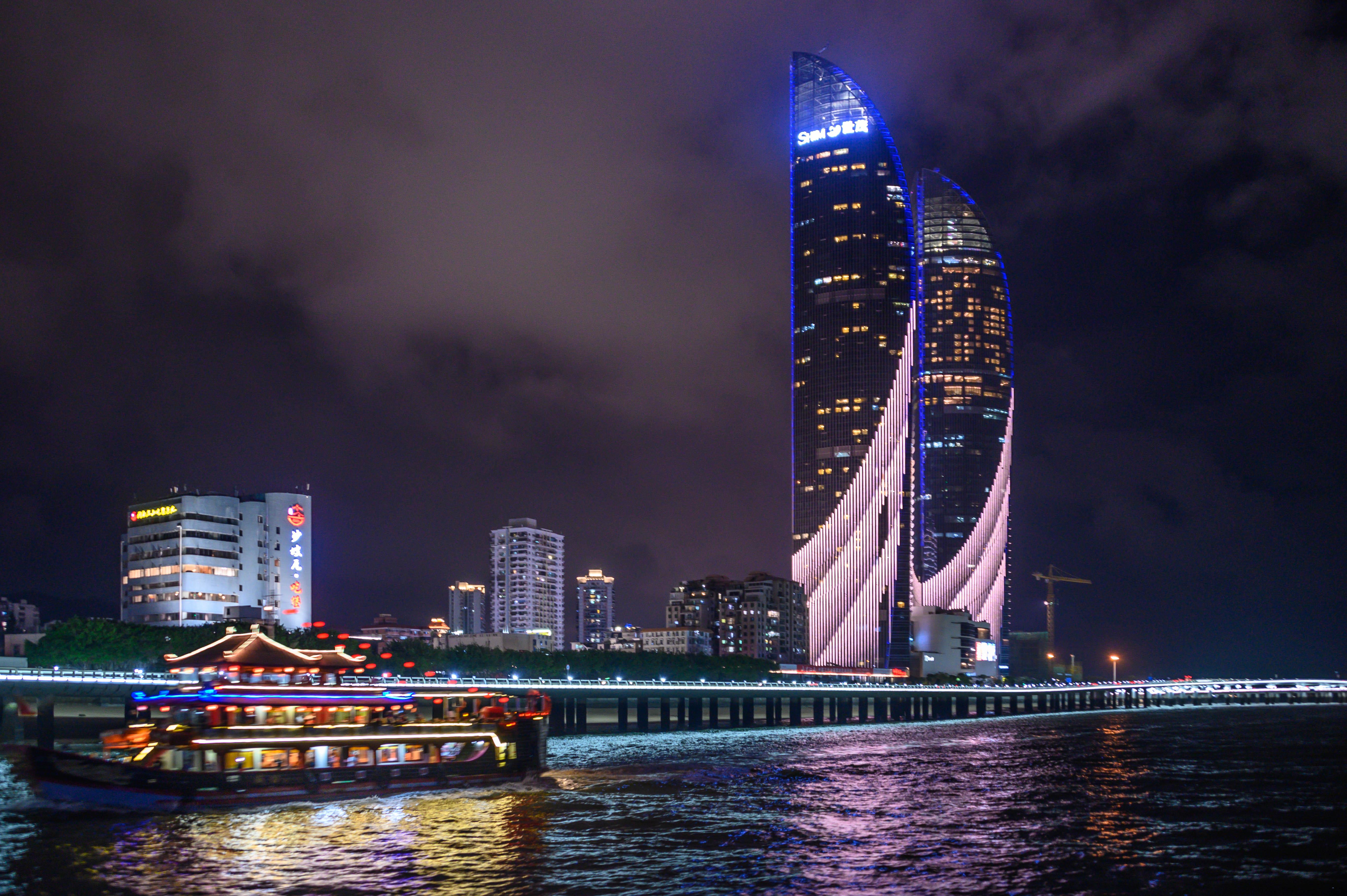 夏门夜景图片