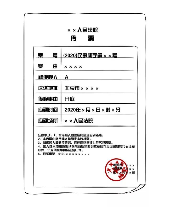 法院传票的正确打开方式!