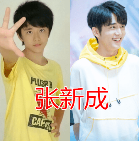 热巴出道前,baby出道前,吴倩出道前,看到张新成:无处安放的帅气!