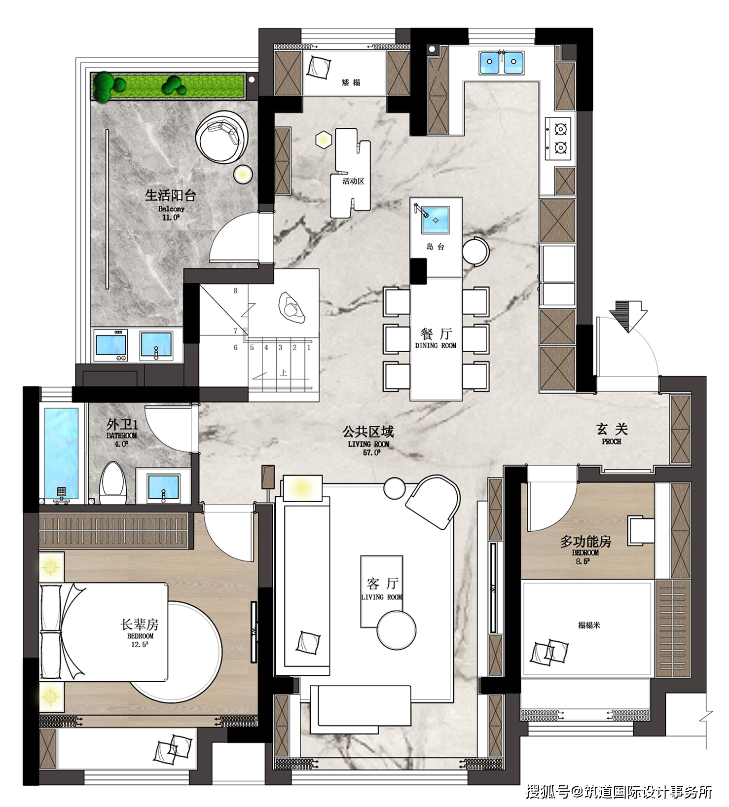 200平如何打造后现代轻奢的居家氛围_手机搜狐网