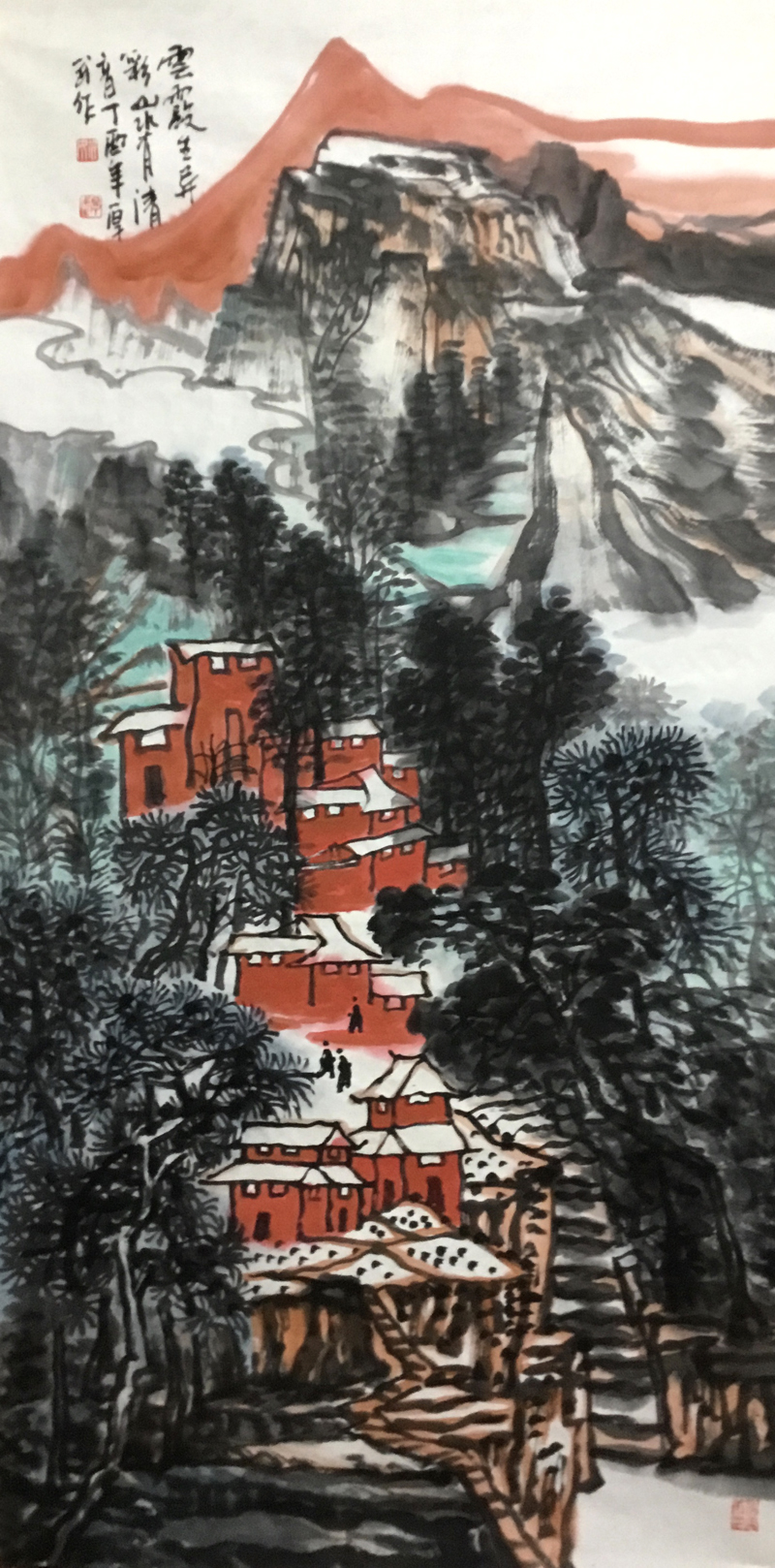 深厚苍浑的笔墨意蕴画家姚厚武山水画作品欣赏