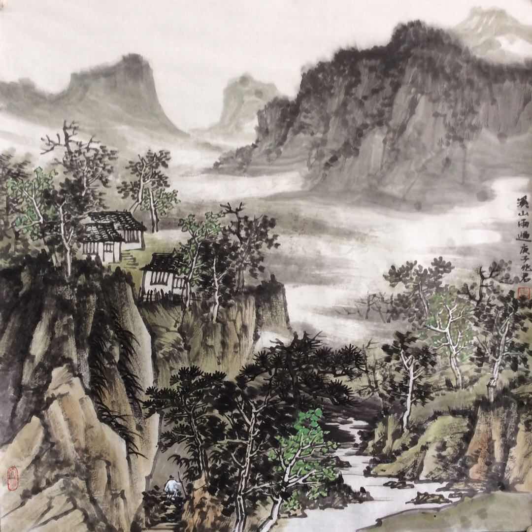 著名山水画家马兆君作品赏析