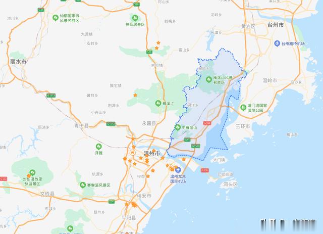 乐清政区从地理上看,乐清位于温州北部偏东,是宁波,台州进入温州中心