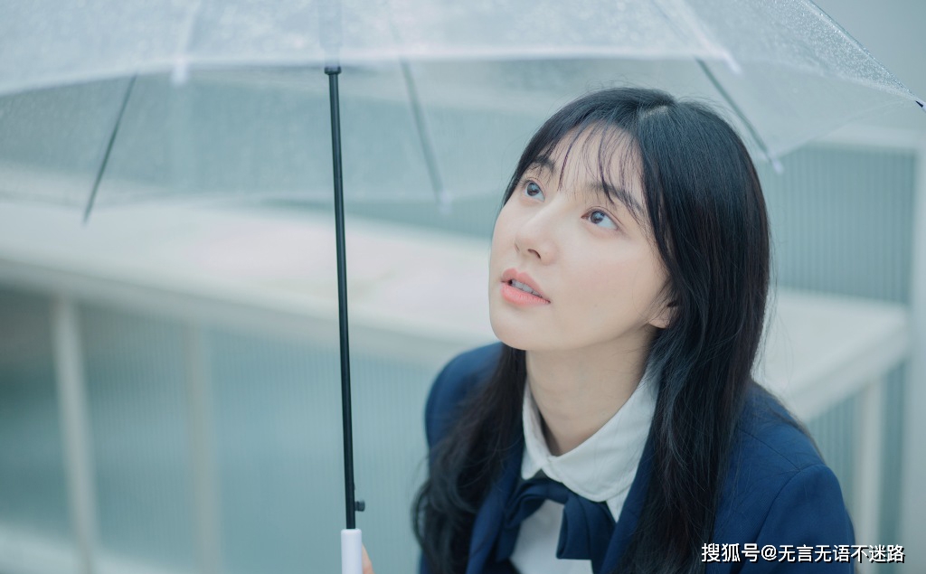 陈米麒 蓝色制服 清新性感 清纯甜美