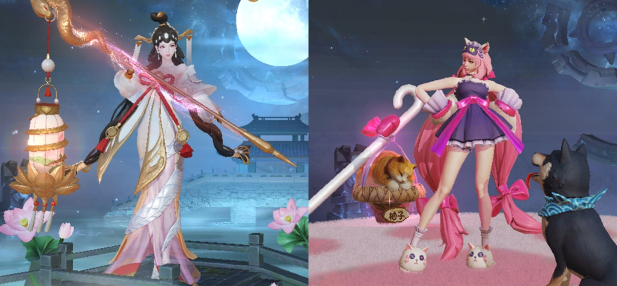 王者荣耀古风美女遇上短裙以为公孙离很美看到莫邪爱了