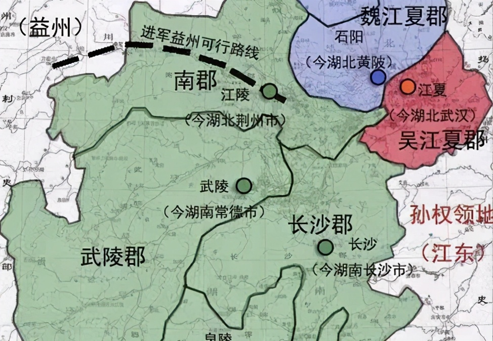 三国时期地图荆州图片