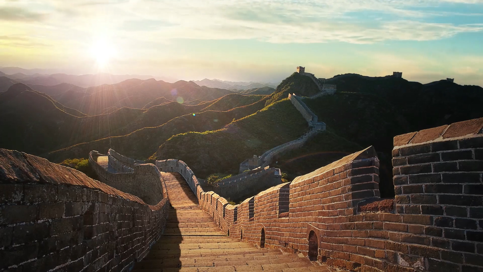 万里长城世界第八大奇迹震撼航拍