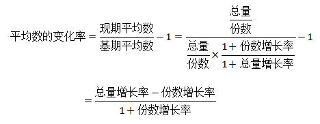 平均数的变化率之速算技巧