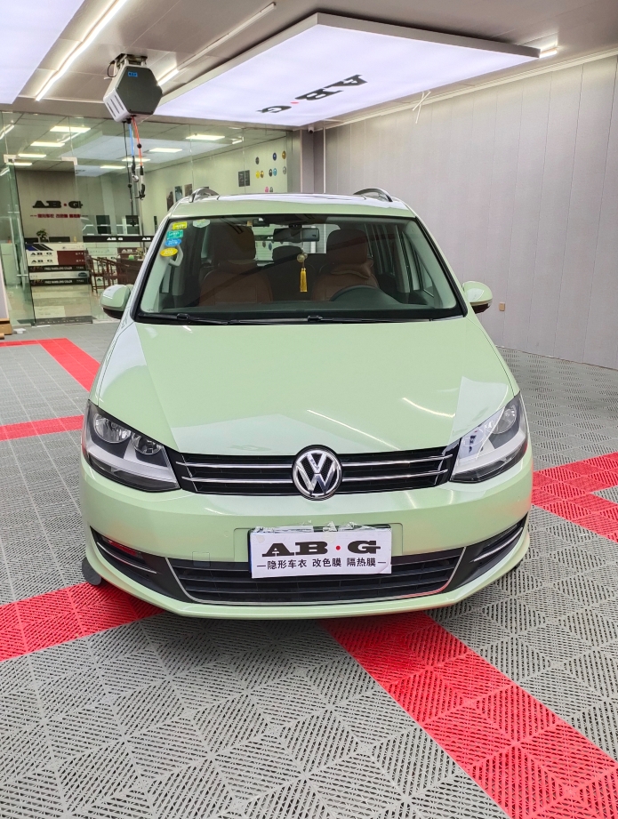 大众贴珠光卡其绿改色膜