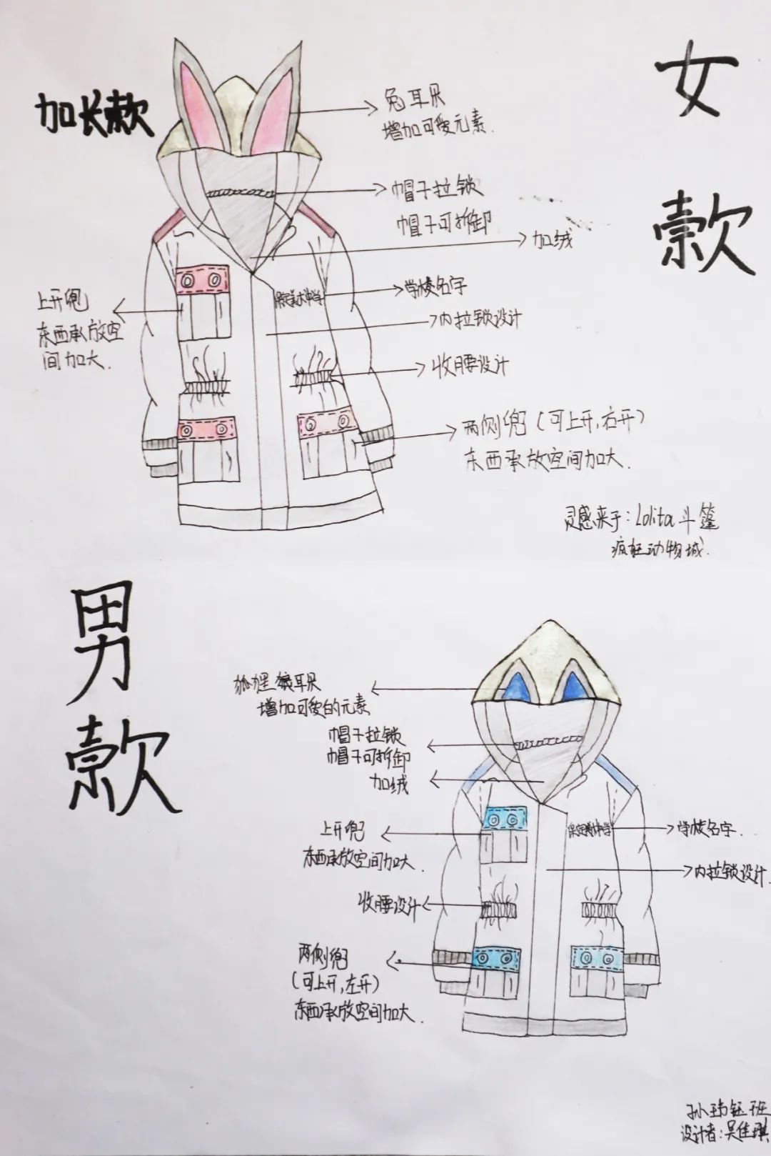 保定市美术中学:投票啦 第五届校服设计大赛之冬季服装(高一)