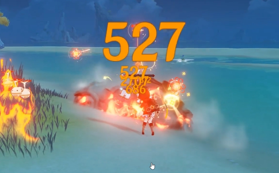 然而当可莉开了大招以后,一旦切换其他角色,就会导致轰轰火花消失