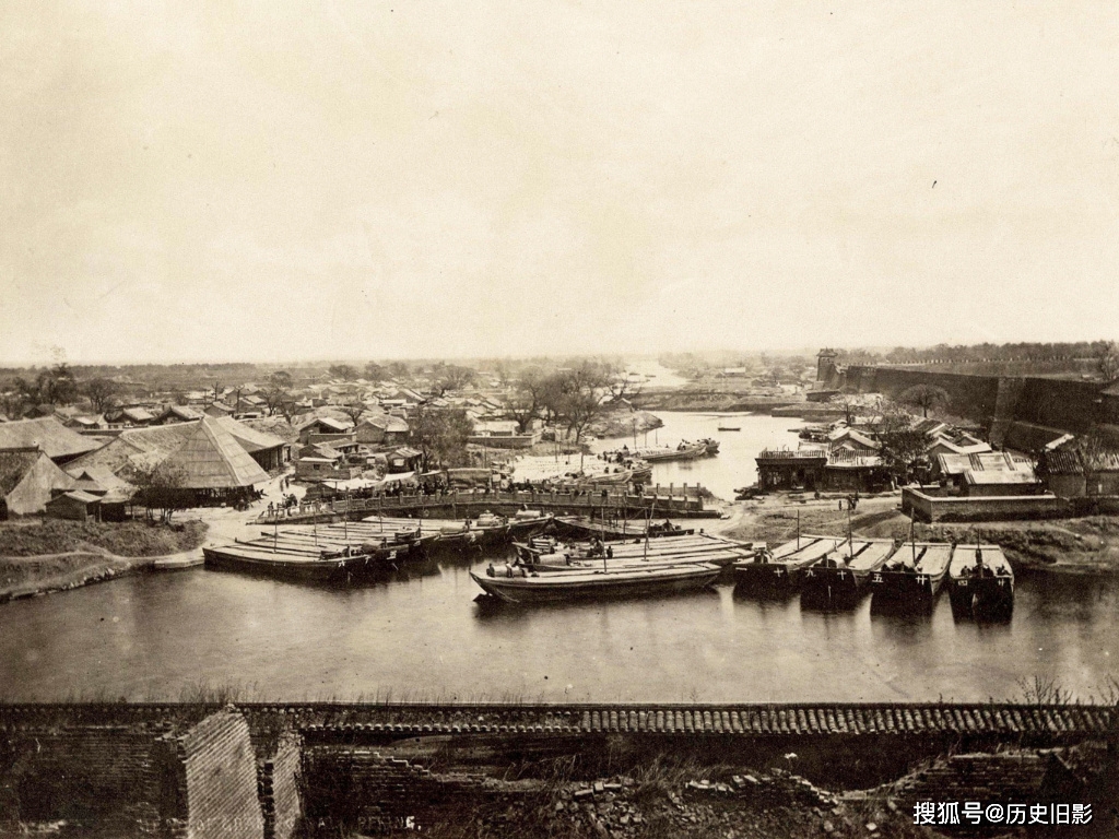 1870年北京旧照圆明园养雀笼与总理各国事务衙门