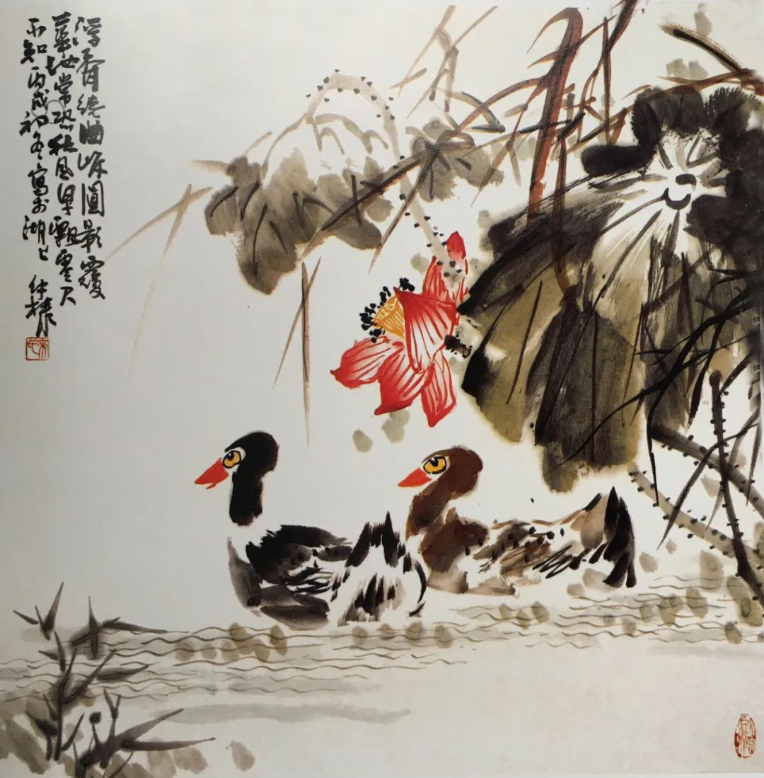 墨彩纷呈来仲棣先生的中国花鸟画艺术美学