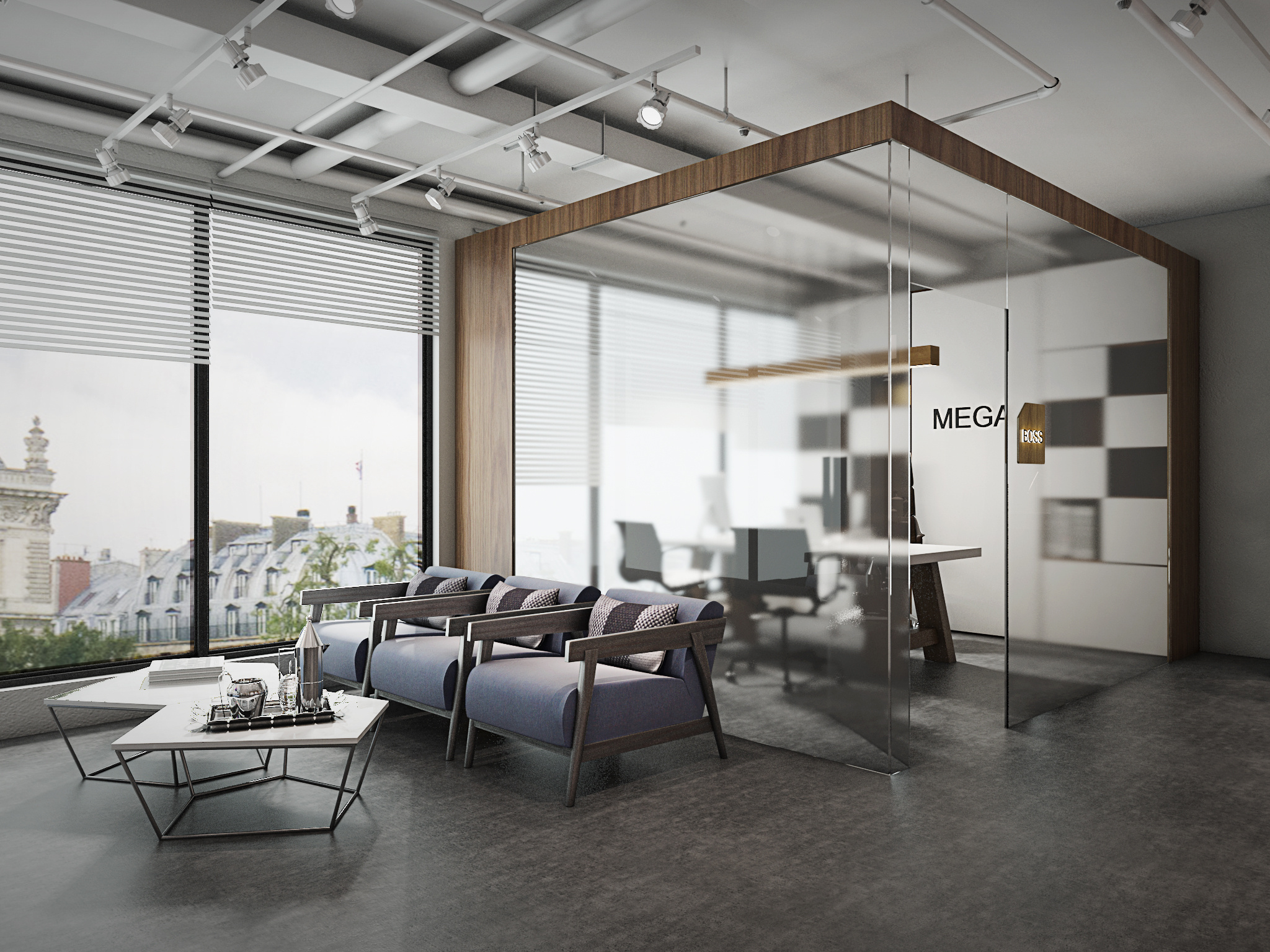 超酷loft工业风办公空间设计,当设计成了风景