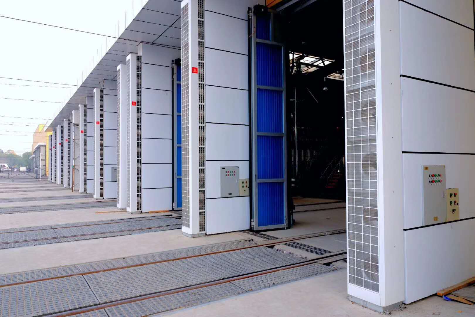 山西太原新建的地铁2号线采用康平新一代侧吹空气幕和高大空间空调