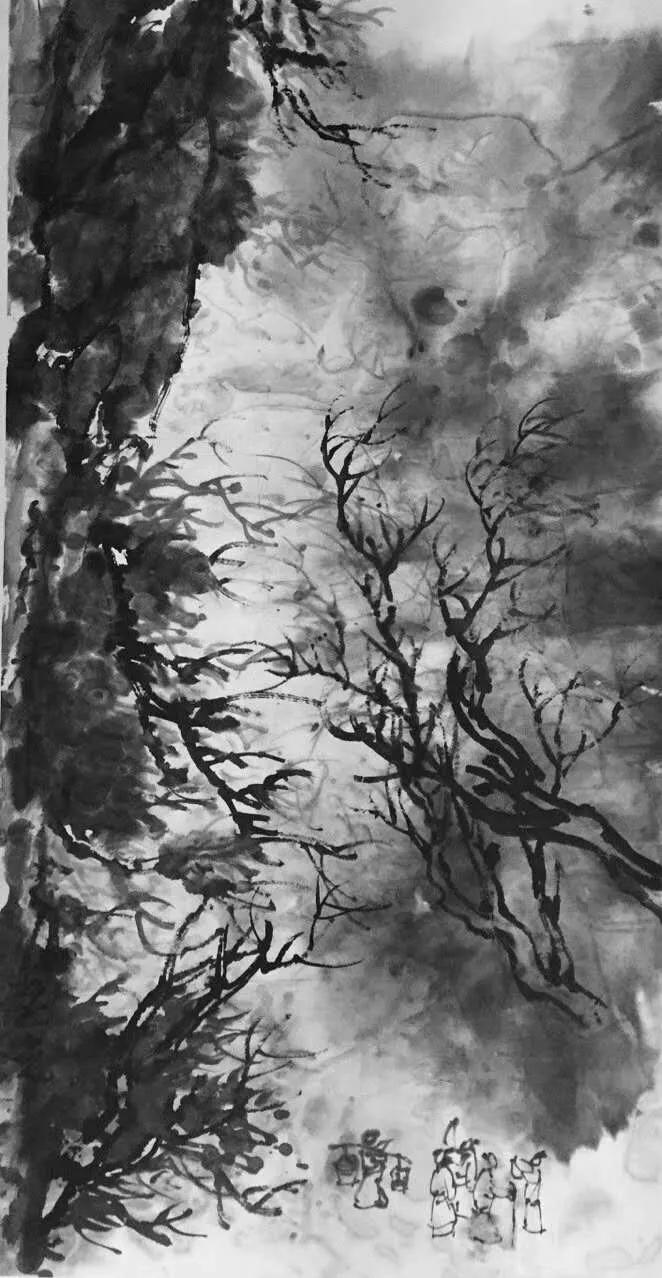 原创陈玺光水墨怀古