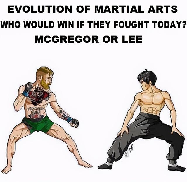 嘴炮是当今世界最伟大的武术家康纳以前是李小龙现在就是我