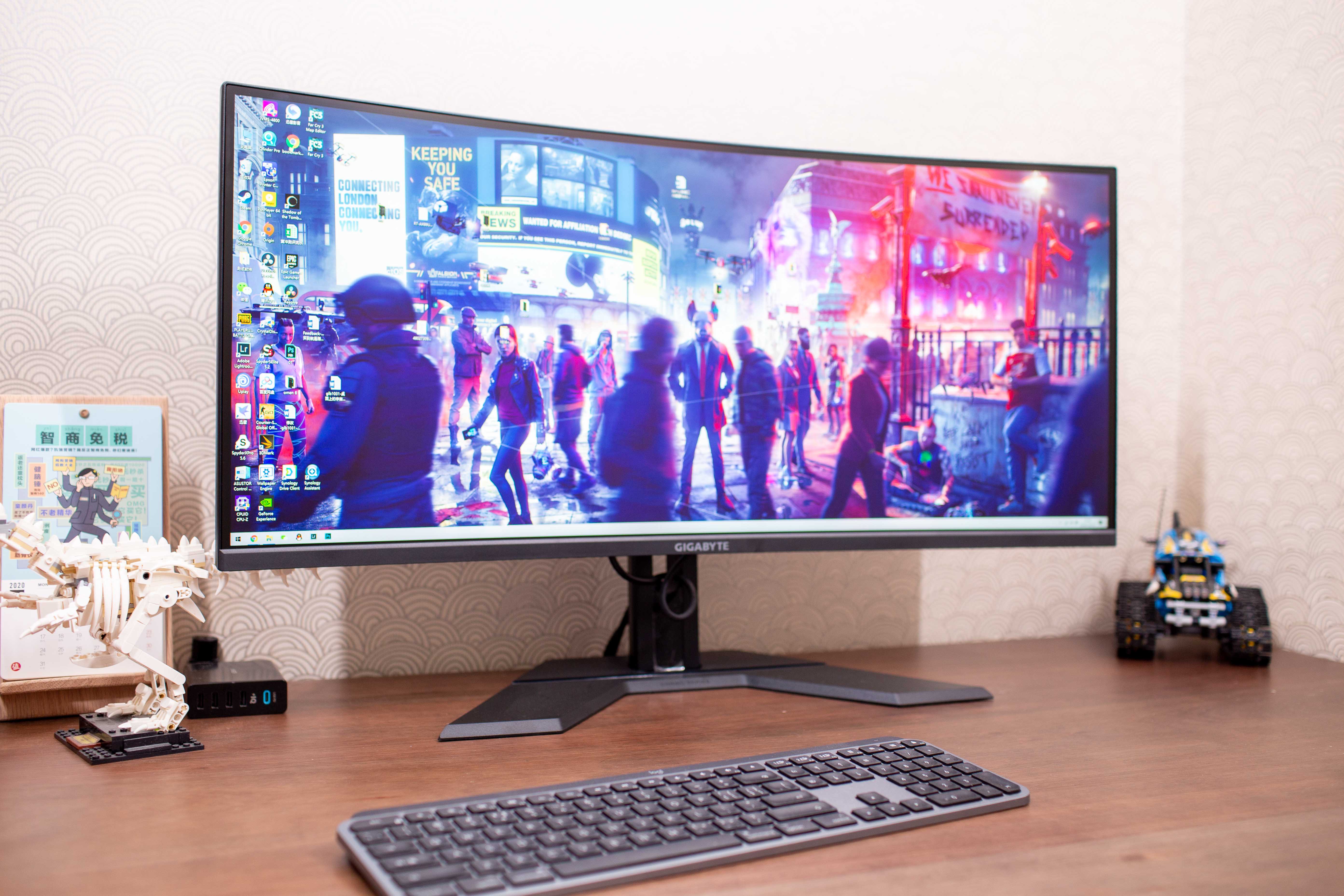 便宜又好用的大屏电竞显示器: 技嘉战术带鱼屏g34w