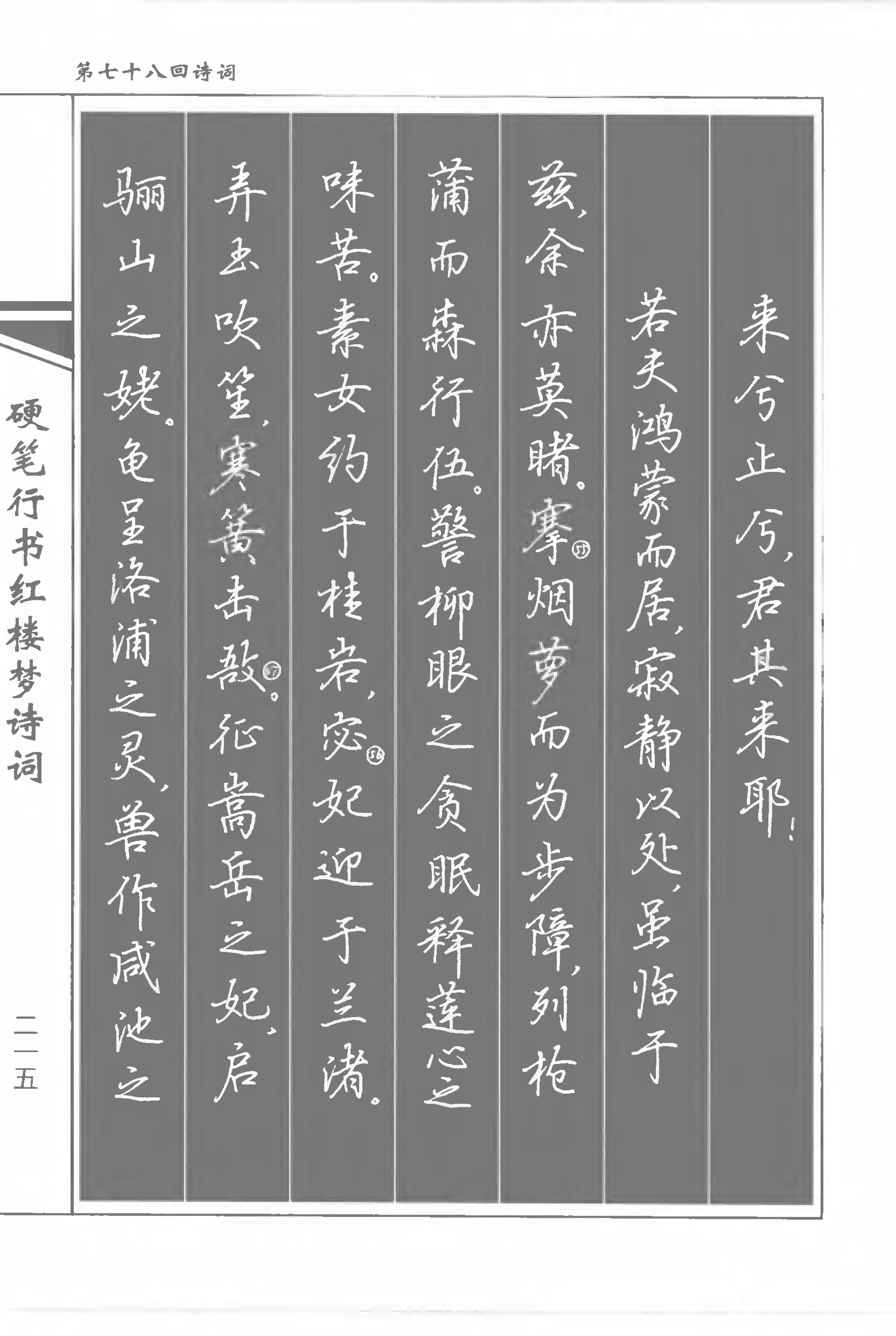 书法家吴玉生《硬笔行书红楼梦诗词》练字好字帖,轻松学书法