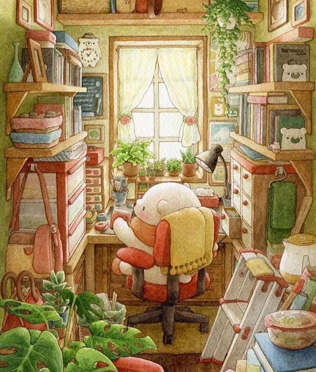 【插画】stkumachip:轻松惬意的小日子,无限美好