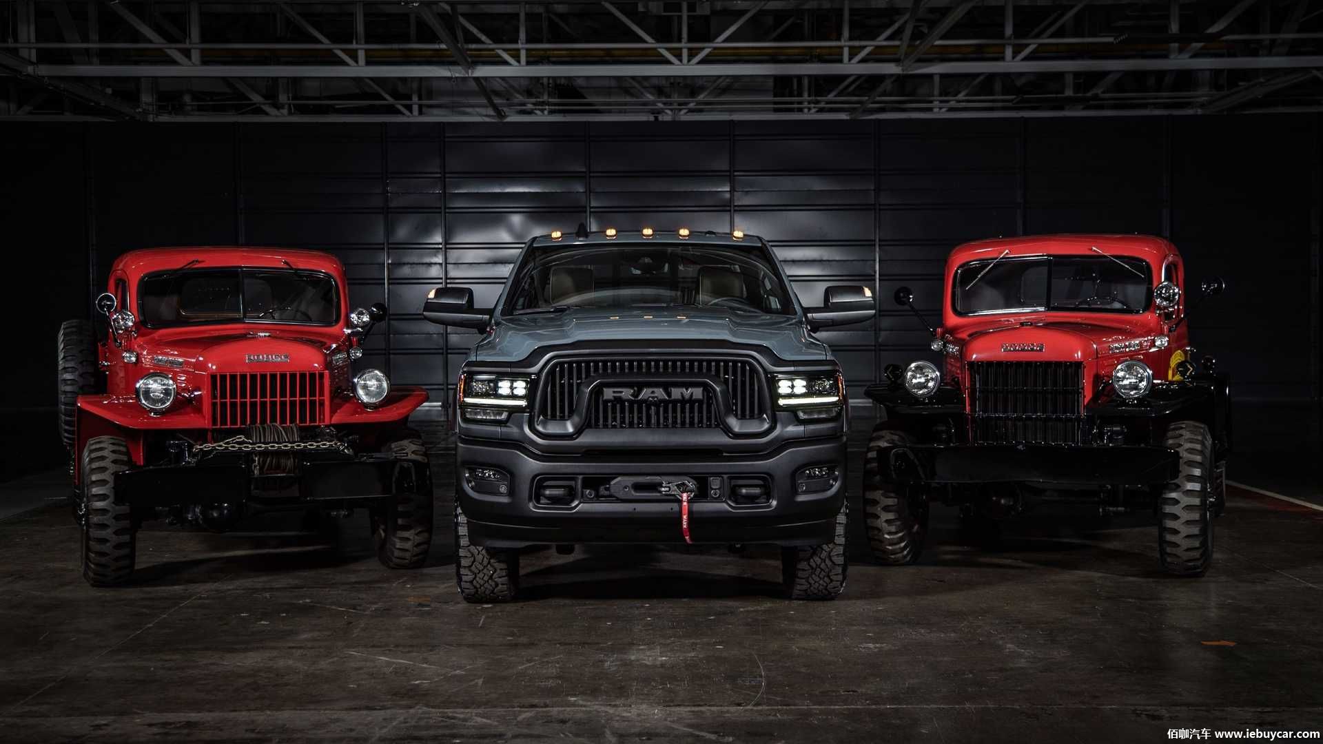 道奇rampowerwagon75周年纪念版官图发布配备12000磅重绞盘