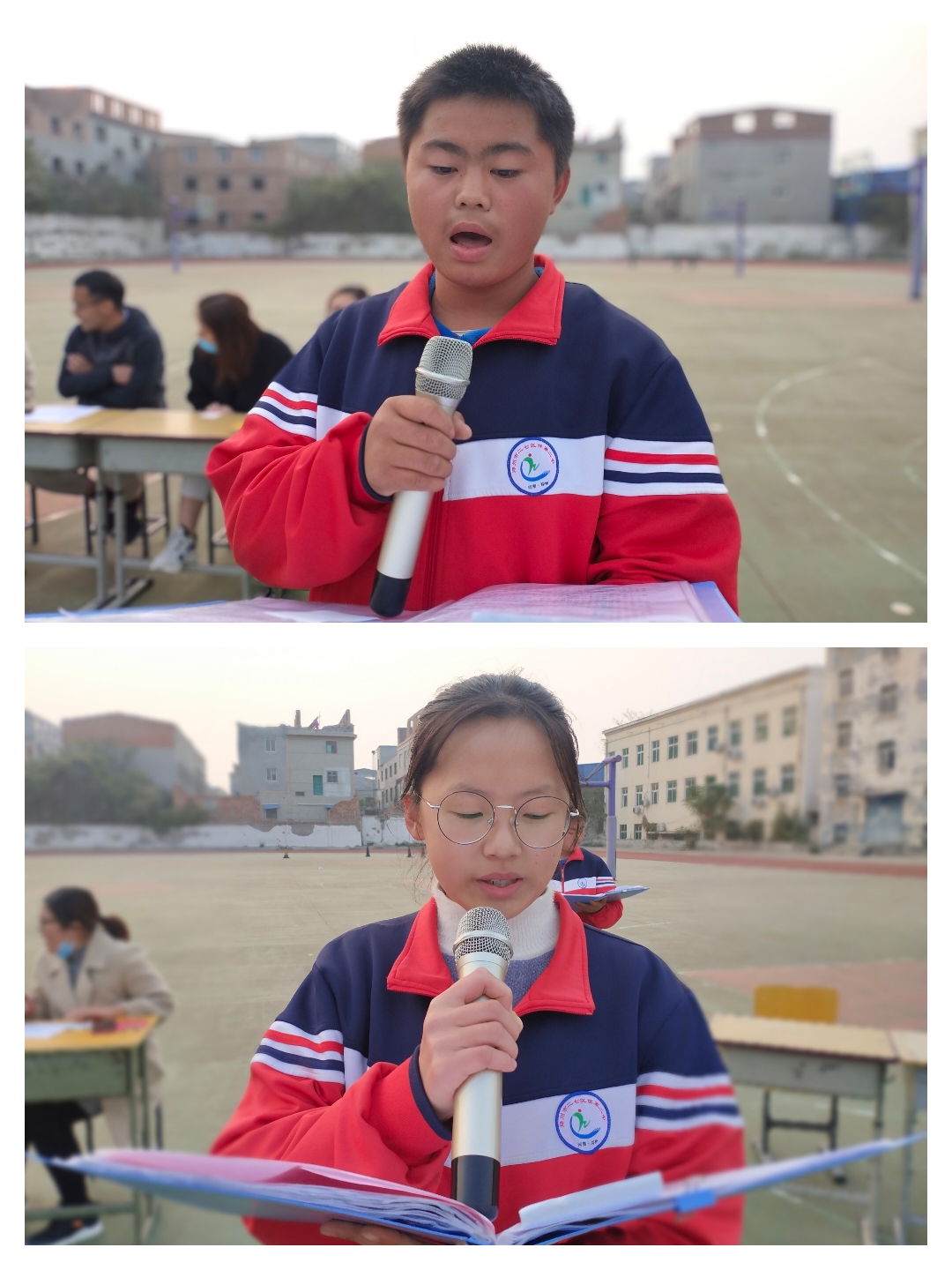 发扬阳光体育精神舞动青春少年风采二七区侯寨二中广播体操比赛纪实