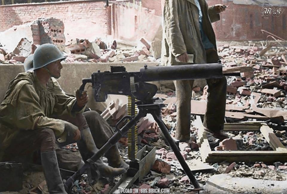 历史老照片1944年的华沙起义