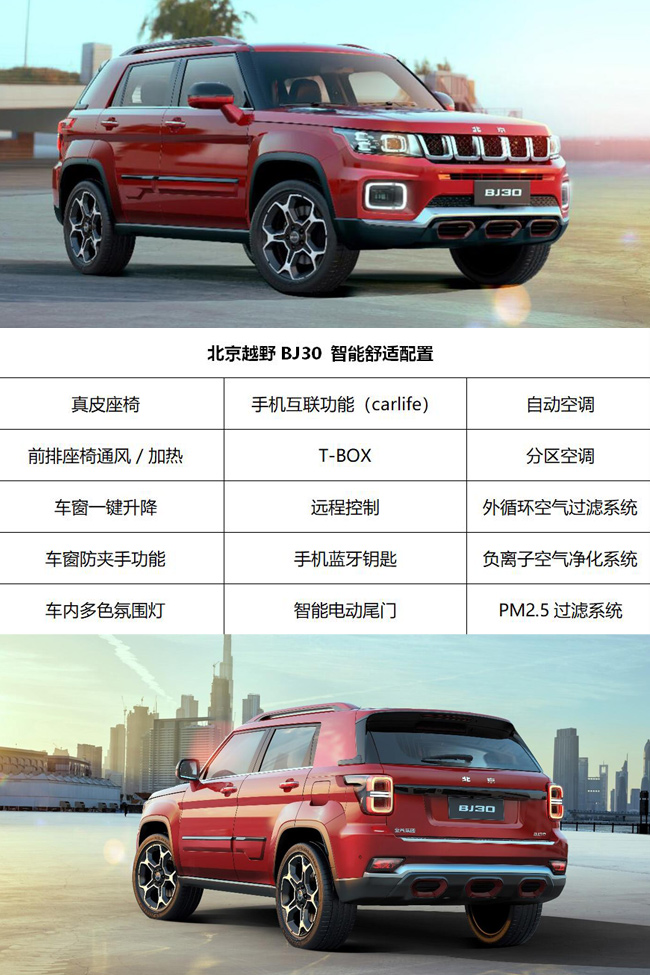 北京越野bj30配置细节曝光 11月18日预售