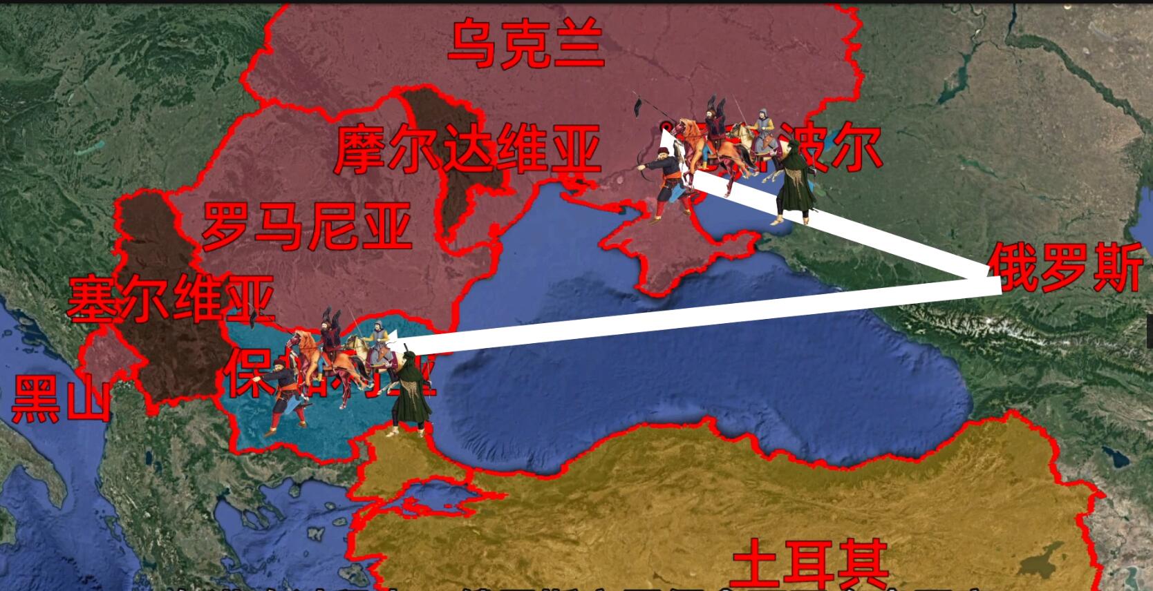 俄土战争地图图片