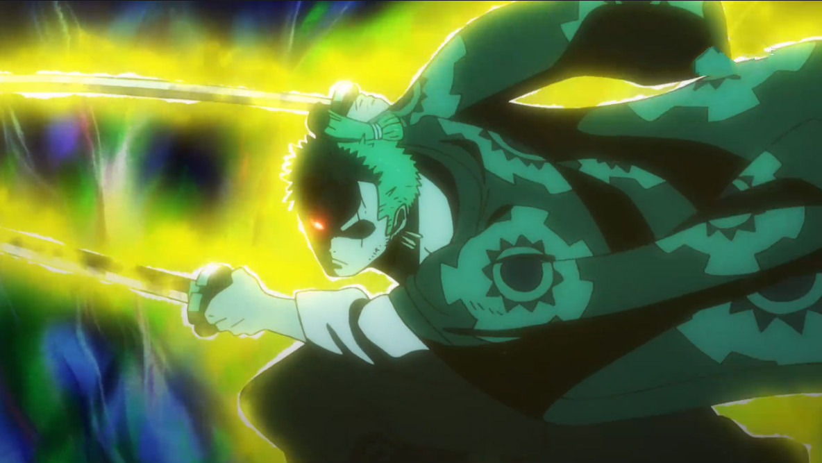 海贼王951集:双刀索隆弱成渣,单挑忍者差点被暴打,少刀变菜狗