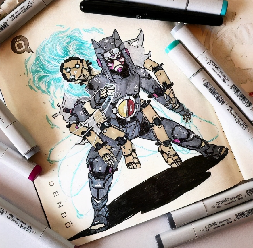 原创火影变机甲番机器人版佐助邪气十足属于男人的浪漫来了