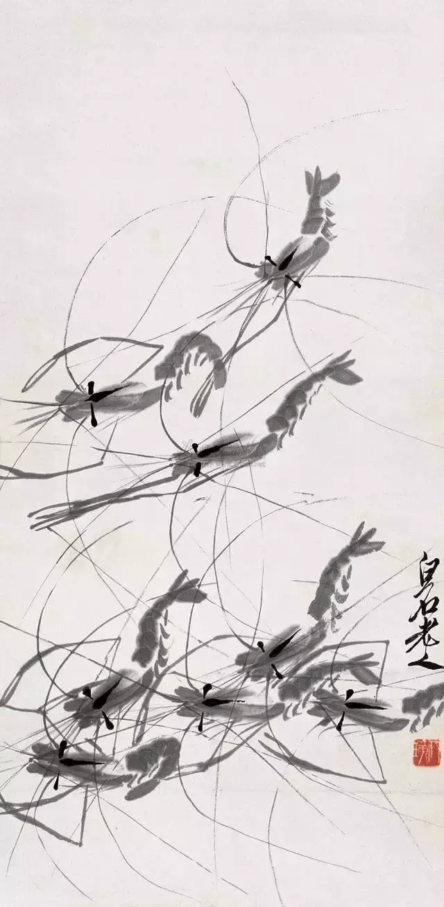 在中国,妇孺皆知齐白石最拿手的是画虾,喜欢齐白石书画的朋友都知道
