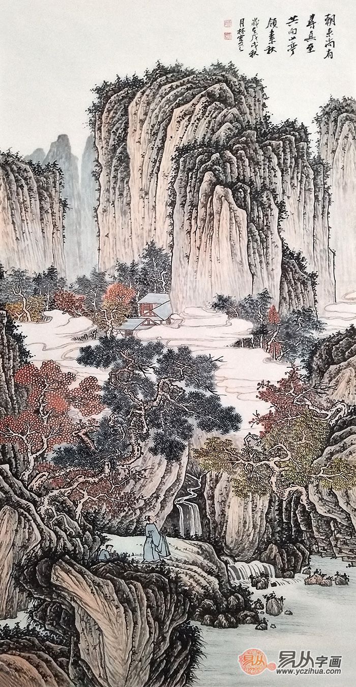家里挂山水画时,你是否知道工笔山水画与写意山水画的区别