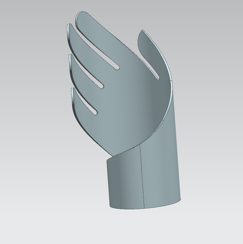 ug绘制一个创意蜡烛台,这个手形造型真是不错