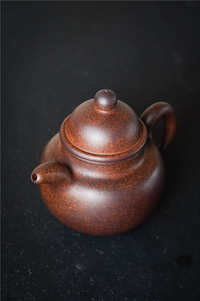 【袁春香】国家级助理工艺美术师天星泥紫砂壶作品系列——寿珍掇球