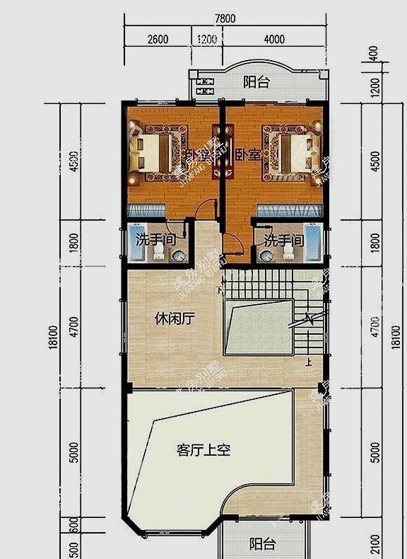 7米面宽的3栋别墅两款复式进深达到18米第一款主体只要16万