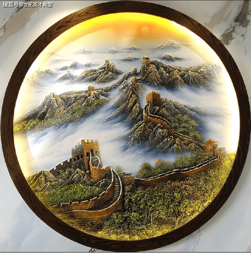 漆绘河流山川雕琢琼台楼阁记实力派艺术漆浮雕大师草原野马