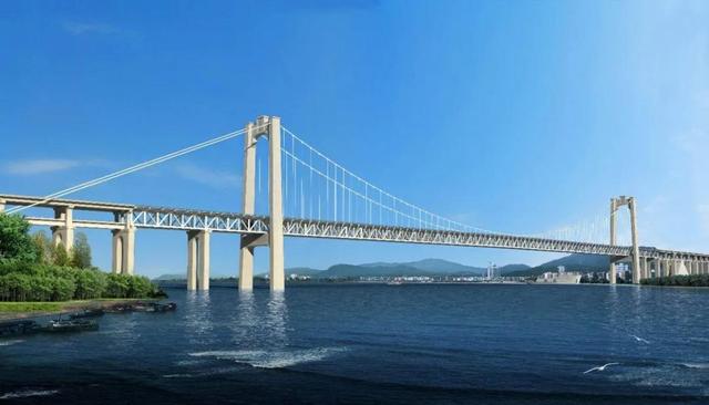 世界上首座高速铁路悬索桥开通了