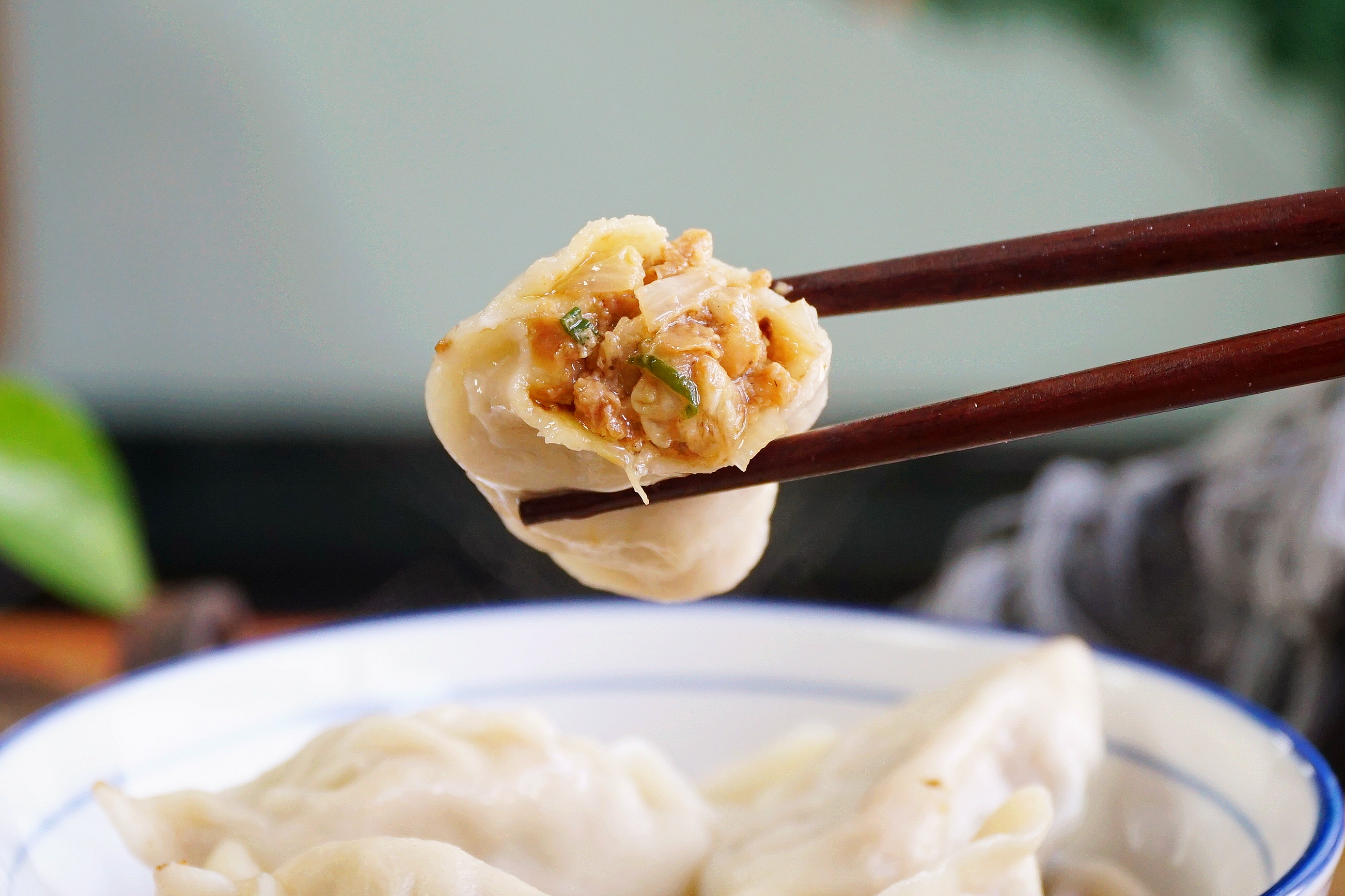 冬至包饺子,调馅记得多放3种料,饺子饱满多汁,比饺子店的还香