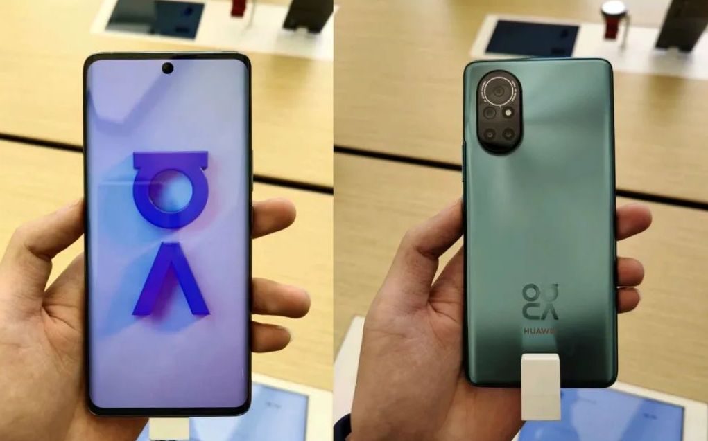 华为nova8系列真机曝光 椭圆后摄 曲面屏或是首款国产中挖孔机型